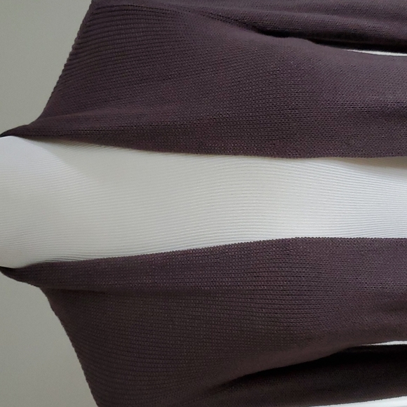 Cardigan Ouvert Eileen Fisher Noir En Mélange Soie Côtelé - Taille S Occasion Très Bon État